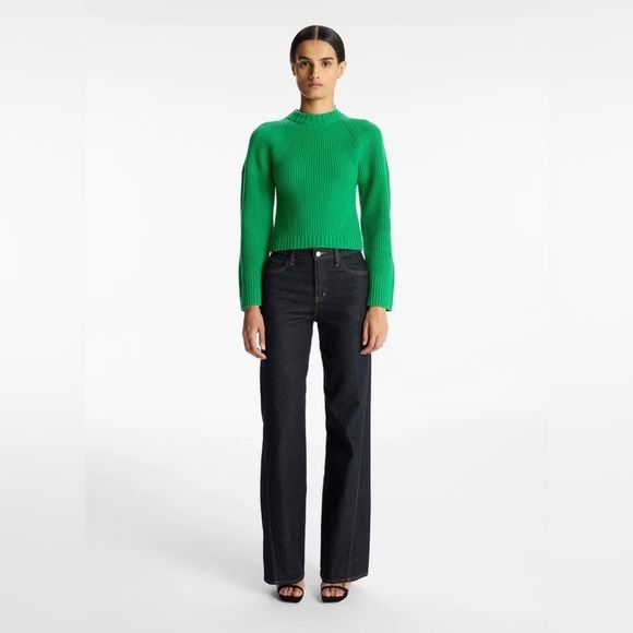A.L.C. Seraphina Wool Sweater Neon Green M - Picture 1 of 9